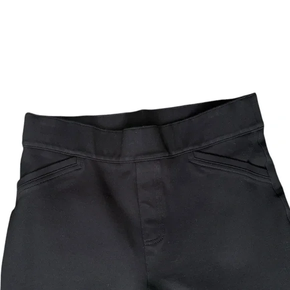 Women's Slim Straight Pants Pull On Faux Pockets Spanx Black Size Large - Picture 9 of 11